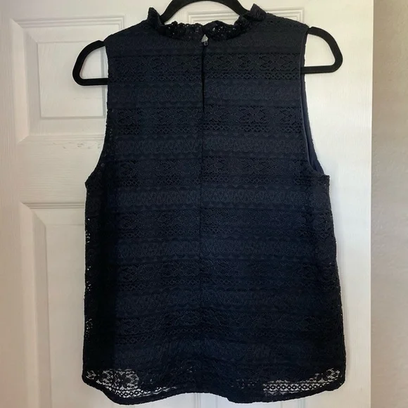 Ann Taylor Midnight Lace Blouse - Picture 2 of 6